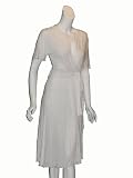 MICHAEL STARS Chrissy Luxe Wrap Dress in White