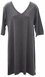 RocketWear Women's Solid Grey Knit T Dress/Nightgown/Nightshirt