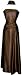 Goddess Strapless Satin Holiday Formal Bridesmaid Gown Prom Dress, XS, Chocolate