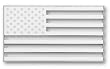 Tropi-Cals - American Flag Chrome Emblem Decal