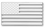 Tropi-Cals – American Flag Chrome Emblem Decal