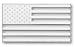 Tropi-Cals - American Flag Chrome Emblem Decal