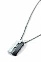 Pendentif Homme Sector - S032K02P - Wind - Marina PVD Anthracite Cha&icirc;ne Boule - 50 cm
