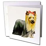 Dogs Yorkshire Terrier - Yorkshire Terrier - Greeting Cards-6 Greeting Cards with envelopes