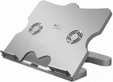 Laptop Stand & Cooling Stand (Dual-Fan Extra Quiet) - Silver