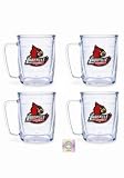 Louisville Cardinals Tervis 17 oz Mugs - set of 4