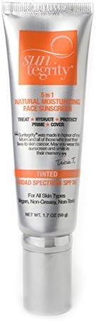 Suntegrity - 5 in 1 Natural Moisturizing Face Sunscreen - Tinted - GOLDEN LIGHT by Suntegrity