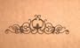32" Fleur de Lis Wrought Iron Wall Grille - Door Topper Pediment