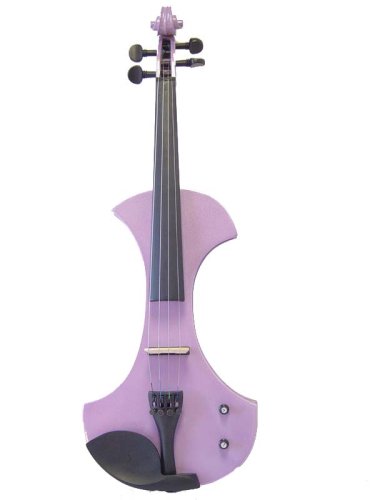 VIOLINSMART PURPLE Solid Wood Advance Electric Violin crescent shape