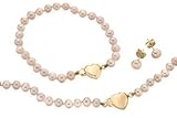 Children's Cross CZ Sterling Silver Earrings and Necklace Set - Chain Included