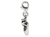 Reflections(tm) Sterling Silver Ballet Slipper Click-on / Lobster Clasp for Bead / Charm Bracelets