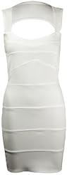 Sweetheart Polyester Sleeveless Keyhole Bandage Dress/Bodycon Dress 