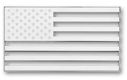 Tropi-Cals - American Flag Chrome Emblem Decal