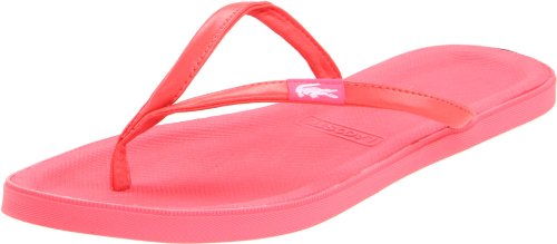 Lacoste Women’s Lovina Sandal,Pink/White,5 M US