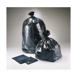 Black Garbage Bags 22x14x58 55 Gallon 100 Case 1.5 Mil by PlasticPlace