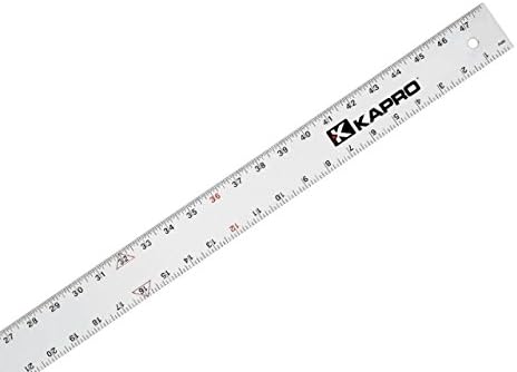 Kapro 308-48 48 In. Aluminum Straight Edge With English Graduations 0.06
