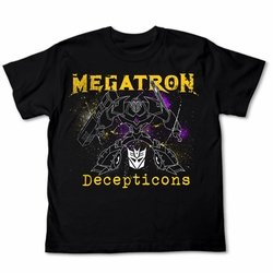  Cospa Transformers Animated Decepticons Megatron Men T-Shirt Black