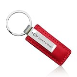 Chevrolet Camaro Red Leather Key Chain by Chevrolet