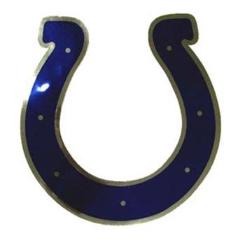 Indianapolis Colts Large Logo Chrome NFL Car Magnet (Quantity of 1)