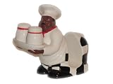 Ethnic Black Chef Salt Napkin Holder