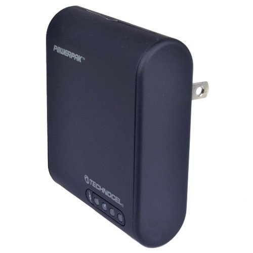 Technocel U8USBTC-CC Universal USB/Car/Travel PowerPak Charger w/Built-in Battery & 11 Adapter Tips image