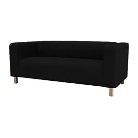 Matching Bedrooms Ikea Klippan Black 2 Seater  Sofa Cover