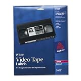 Avery 5069 Video Tape Printer Labels, 150 Each Face & Spine Labels/pack
