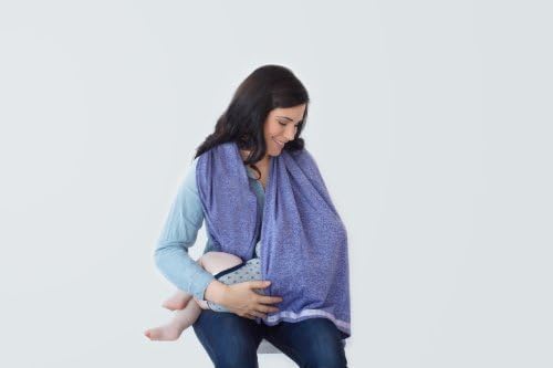 Nuroo Nursing Scarf. Turn a stylish scarf into a nursing cover anytime anywhere (Puprle Heather) by NuRoo