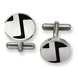 Enameled Stainless Steel Cuff Links