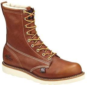 Thorogood 814-4364 Men's American Heritage Wedge 8-inch Plain Toe Boot Tobacco 11 4E US