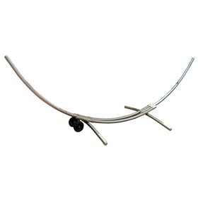 Laio Arc Metal Hammock Stand, 51Hx59W, SILVER by 
