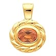 14K Yellow Gold Madeira Citrine Pendant