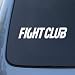 FIGHT CLUB - Fighting Boxing - Vinyl Car Decal Sticker #1664 | Vinyl Color: White