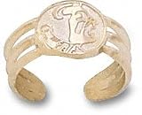 Florida State Seminoles Solid 10K Gold Toe Ring