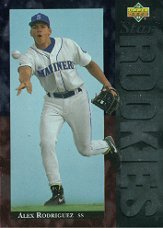 1994 Upper Deck # 24 Alex Rodriguez (RC) - Seattle Mariners - Rookie Baseball Card In Protective Display Case! New York Yankees!