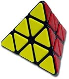 QJ Pyraminx With Plastic Tile - Black