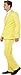 Smiffys Men's Yellow Suit, Jacket, pants and Tie, Stand out Suits, Serious Fun, Size M, 23525