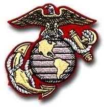 MARINE CORPS EAGLE, GLOBE & ANCHOR BASIC 3" PATCH