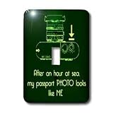 Kike Calvo Photo Illustrations And Photography Quotes - After an hour at sea, my passport photo looks like me - Light Switch Covers - single toggle switch
