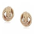 Love Knot Earrings in 14K Yellow Gold Post-friction Backing