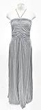 BCBGMAXAZRIA Heather Grey Halter Maxi Dress