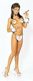 Tuxedo Costume Includes a Collar and Cuffs and Pasties and a G-String One Size in Black