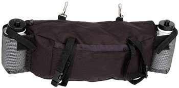 Tough-1 Nylon Cantle Bag with Water Bottles