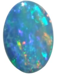 O&G Australia Natural Opal Doublet Gemstone, 5x7mm (0.51cttw)