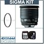 Sigma 24mm f/1.8 EX Aspherical DG DF Macro AF Wide Angle Lens Kit, for Nikon AF D Cameras, with Tiffen 77mm UV Wide Angle Filter, Professional Lens Cleaning Kit