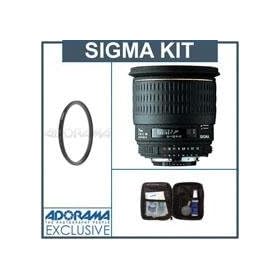 Sigma 24mm f/1.8 EX Aspherical DG DF Macro AF Wide Angle Lens Kit. for Sigma Cameras. with Tiffen 77mm UV Wide Angle Filter, Professional Lens Cleaning Kit