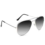 Silver Kartz Unisex Aviator Sunglass RS.165.00 (84.00% Off) - Amazon