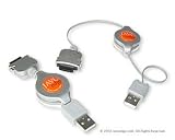 Palm Zire 71 / Tungsten T / T2 / T3 Retractable Sync and Charge Cable (silver)