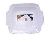 Decorative Living Deep Dish Serving Platter with Handles