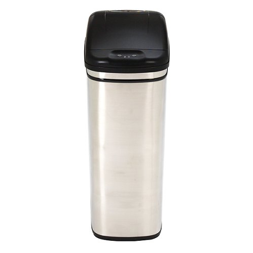 Touch-Free Stainless Steel 13-Gallon Trash Can